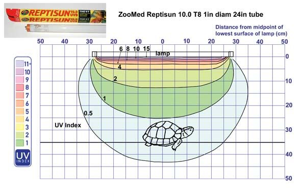 ZooMed Reptisun 10.0 T8 1in diam 24in tube.